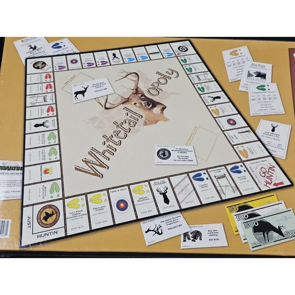 Whitetail-Opoly The Hunt Has Begun Monopoly Hunting Board Game New Sealed